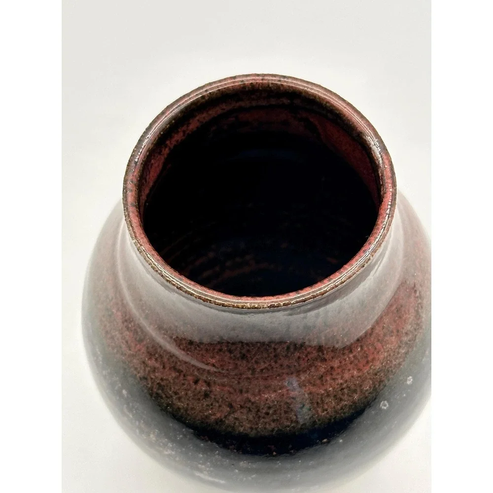 Artist-Signed Studio Pottery Vase 4.5